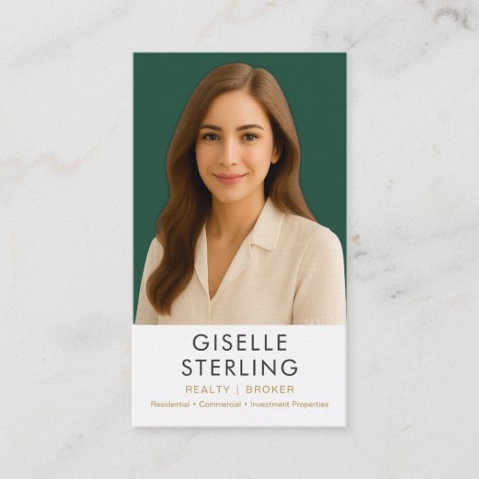 Real Estate Agent Realtor Broker  Visitekaartje (Voorkant)