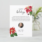 Real Estate Agent Realtor Christmas Happy Holidays Bedankkaart (Staand voorkant)