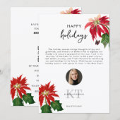 Real Estate Agent Realtor Christmas Happy Holidays Bedankkaart (Voorkant / Achterkant)