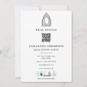 Real Estate Agent Realtor Christmas Happy Holidays Feestdagenkaart (Achterkant)