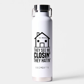 Real Estate Agent Realtor Coworkers Closed Gag Waterfles