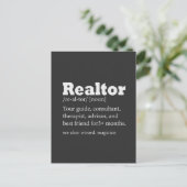 Real Estate Agent Realtor Funny Quote Briefkaart (Staand voorkant)