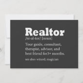 Real Estate Agent Realtor Funny Quote Card Kaart (Voorkant)