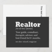 Real Estate Agent Realtor Funny Quote Card Kaart (Voorkant / Achterkant)