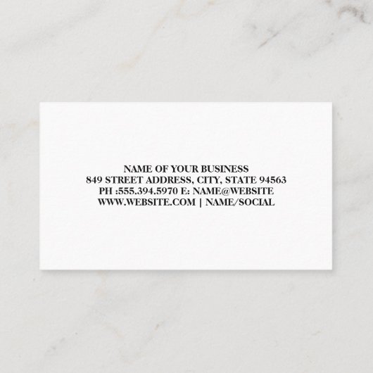 Real Estate Agent | Realtor Logo Visitekaartje (Achterkant)