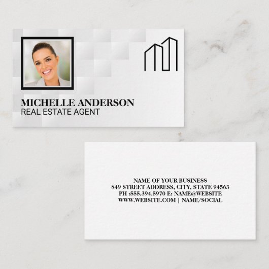 Real Estate Agent | Realtor Logo Visitekaartje (Voorkant / Achterkant)