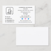 Real Estate Agent Realtor New Home Social Media Visitekaartje (Voorkant / Achterkant)