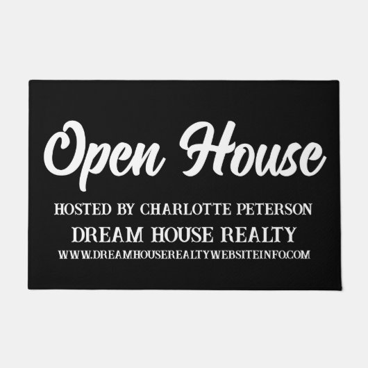 Real Estate Agent Realtor Open House Deurmat (Voorkant)