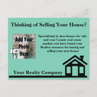 Real Estate Agent Realty Company Adverteren Postc Briefkaart
