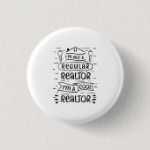 Real Estate Agent Ronde Button 3,2 Cm (Voorkant)