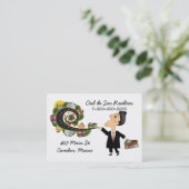 Real Estate Agent Salesman Visitekaartje (Staand voorkant)