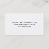 Real Estate Agent/Silver Foil Architect Logo Visitekaartje (Achterkant)