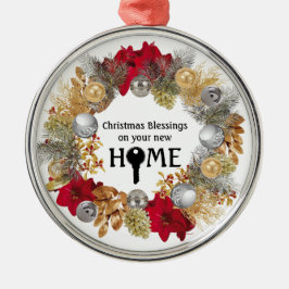 Real Estate Agent Sluiten Gift kerstcadeaudoos Metalen Ornament