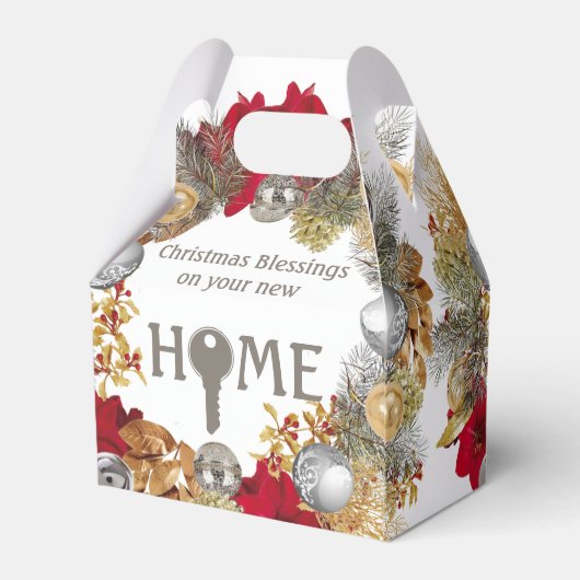 Real Estate Agent Sluiten Gift Kerstmis Bedankdoosjes (Achterkant)