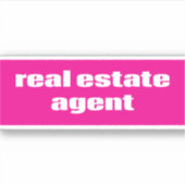 Real Estate Agent Sticker (Voorkant)