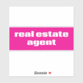 Real Estate Agent Sticker (Vel)