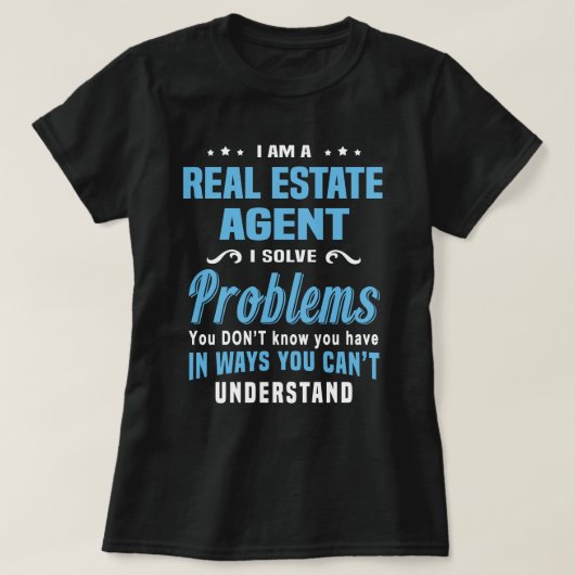 Real Estate Agent T-shirt (Design voorkant)
