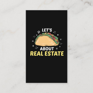 Real Estate Agent Taco Property Broker Foodie Visitekaartje