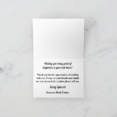 Real Estate Agent Thank You Bedankkaart (Binnen)