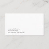 Real Estate Agent | Uitvoerend schrift Visitekaartje (Achterkant)