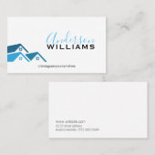 Real Estate Agent | Uitvoerend schrift Visitekaartje (Voorkant / Achterkant)