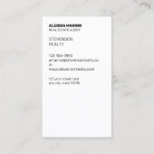Real Estate Agent Visitekaartje (Achterkant)