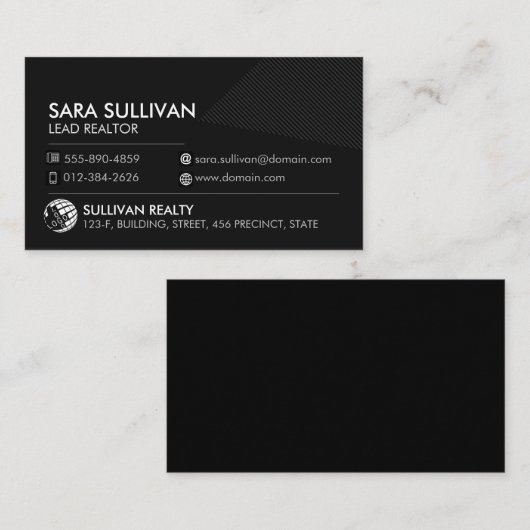 Real Estate Agent Visitekaartje (Voorkant / Achterkant)
