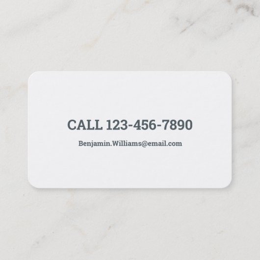 Real Estate Agent Visitekaartje (Achterkant)