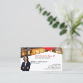 Real Estate Agent Visitekaartje (Staand voorkant)