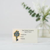 Real Estate Agent Visitekaartje (Staand voorkant)