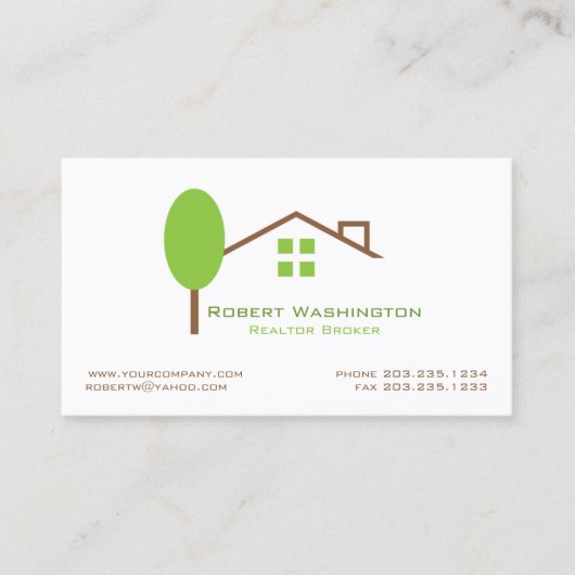 Real Estate Agent Visitekaartje (Voorkant)