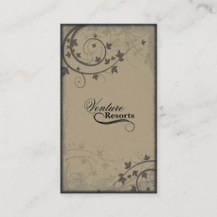 Real Estate Agent Visitekaartje - Beige Brown Blac