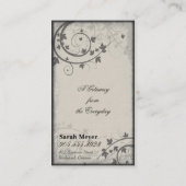 Real Estate Agent Visitekaartje - Beige Brown Blac (Achterkant)