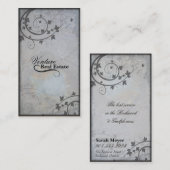 Real Estate Agent Visitekaartje - Grey Blue Black (Voorkant / Achterkant)