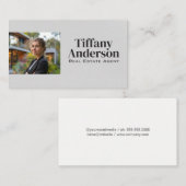 Real Estate Agent | Vrouw voor bedrijven Visitekaartje (Voorkant / Achterkant)