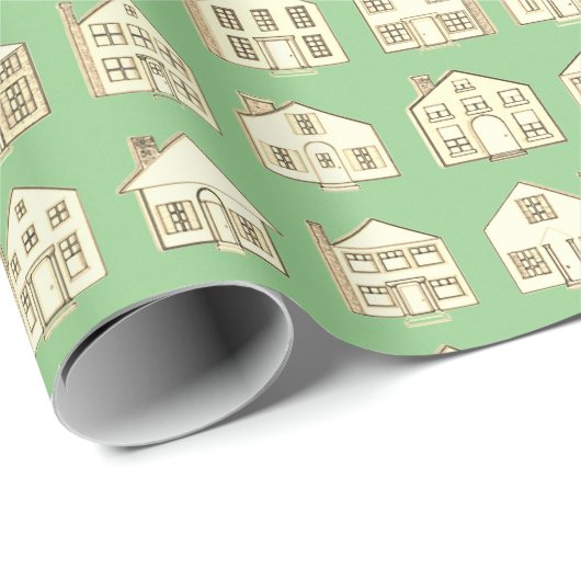 Real Estate Agent Wrapping Paper Cadeaupapier (Rol Hoek)