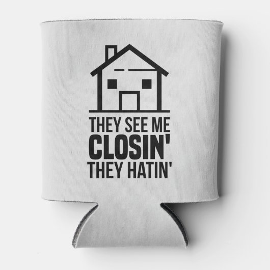 Real Estate Agent ze zien me Sluiten Gag Blikjeskoeler (Voorkant)