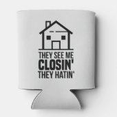 Real Estate Agent ze zien me Sluiten Gag Blikjeskoeler (Achterkant)