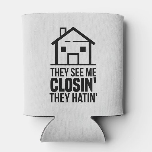 Real Estate Agent ze zien me Sluiten Gag Blikjeskoeler (Achterkant)