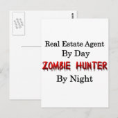 Real Estate Agent/Zombie Hunter Briefkaart (Voorkant / Achterkant)