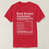 Real Estate Assistant Nutritional and Undenable F T-shirt (Design voorkant)