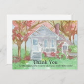 Real Estate Bedankt voor de verwijzing naar de cli Briefkaart (Voorkant / Achterkant)