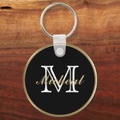 Real Estate - Black & Gold Sleutelhanger (Achterkant)