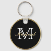 Real Estate - Black & Gold Sleutelhanger (Achterkant)