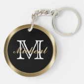 Real Estate - Black & Gold Sleutelhanger (Achterkant)