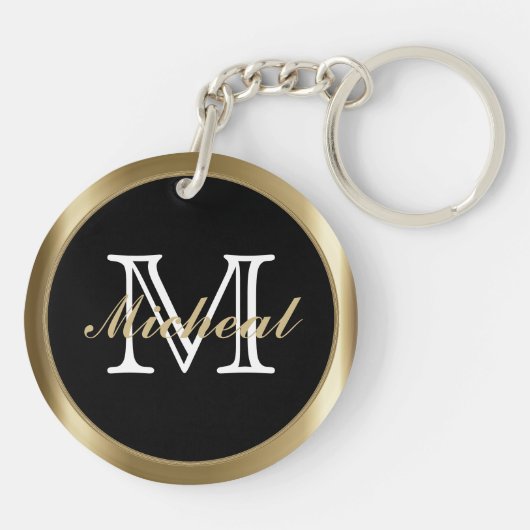 Real Estate - Black & Gold Sleutelhanger (Achterkant)