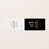 Real Estate Black White Visitekaartje (Buitenkant ongevouwen)