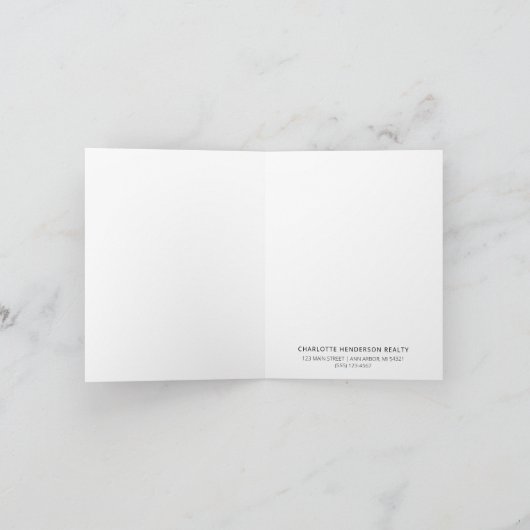 Real Estate Blue Deuren Client Home Hartelijk dank Kaart (Binnen)