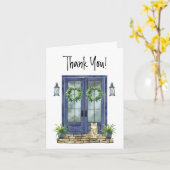 Real Estate Blue Deuren Client Home Hartelijk dank Kaart (Gele Bloem)