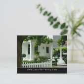 Real Estate Briefkaarten White Green House (Staand voorkant)